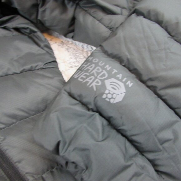 Mountain Hardwear Down Parka Womens Green Rhea Ridge Hooded 600 Jacket Coat L - Picture 5 of 8